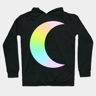 Pastel Rainbow Ombre Moon Hoodie